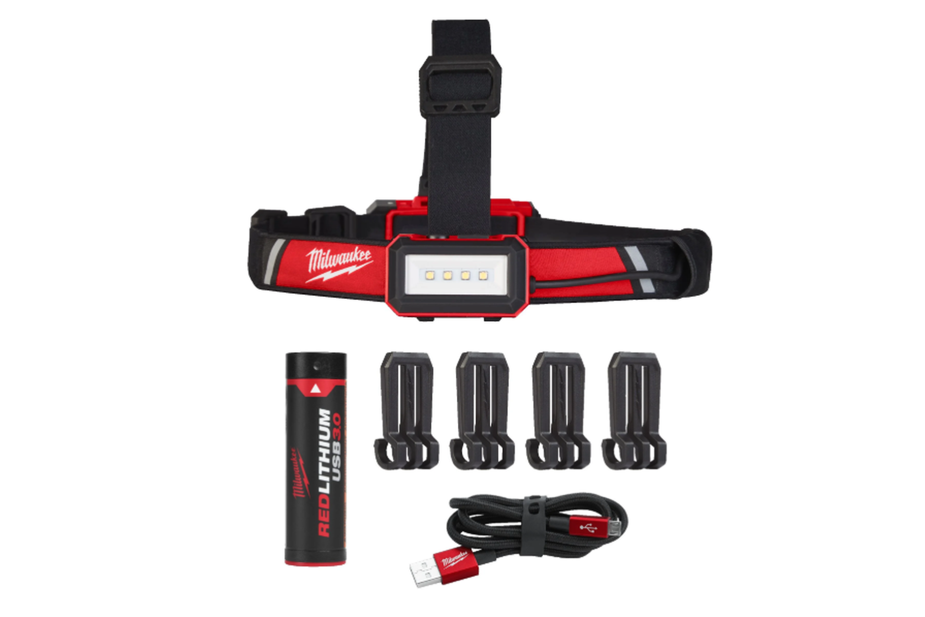 Milwaukee Latarka czołowa akumulatorowa ładowana USB 600lm L4