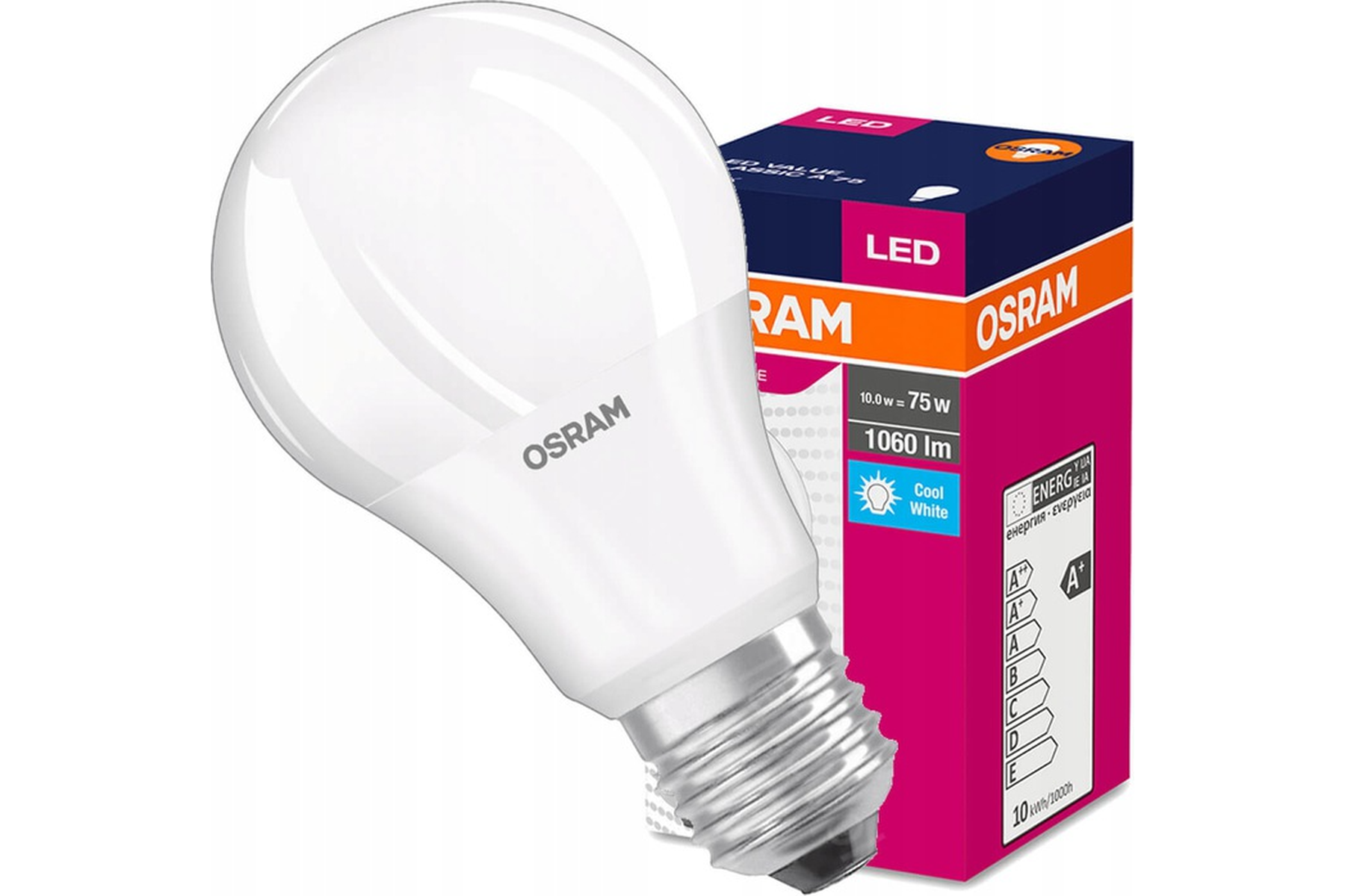 Osram Żarówka LED VALUE E27 10W = 75W barwa neutralna 4000K 1055lm