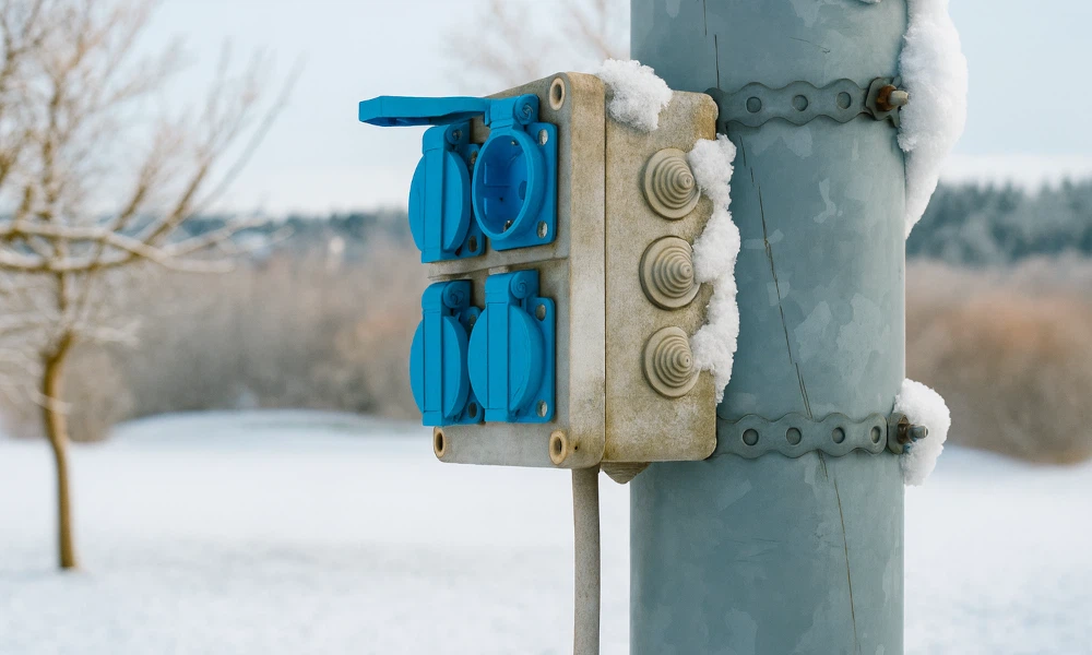 Przewody zasilające w zimie